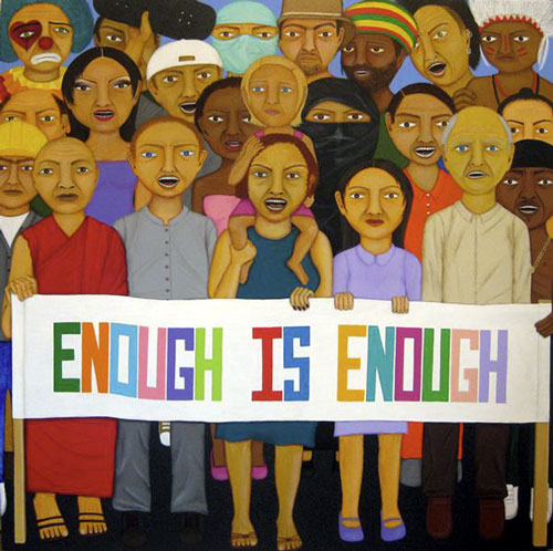 Enough Is Enough - Painting by Waleska Nomura