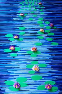 Water Lilies -Painting by Waleska Nomura